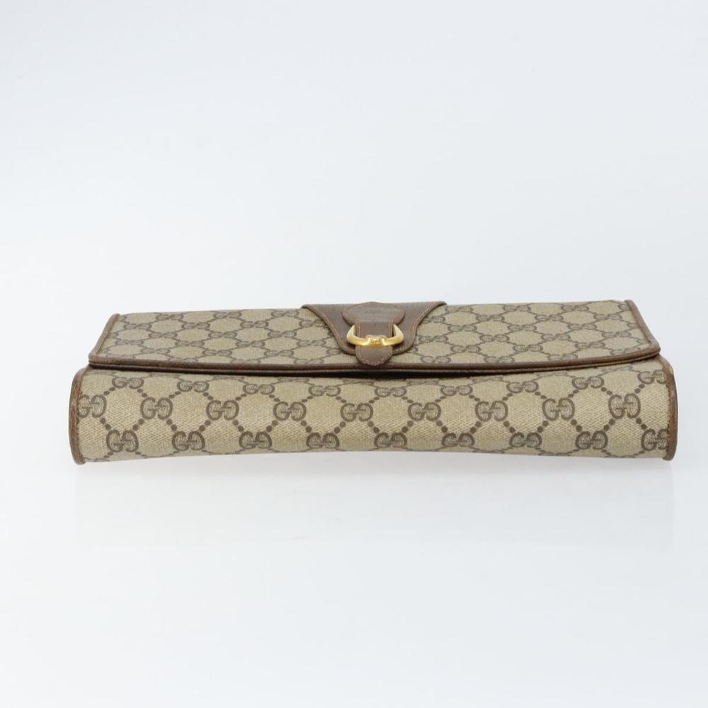 GUCCI GG Supreme Clutch Bag Beige Gold 89 02 050 Auth bs29617 - Picture 6 of 16